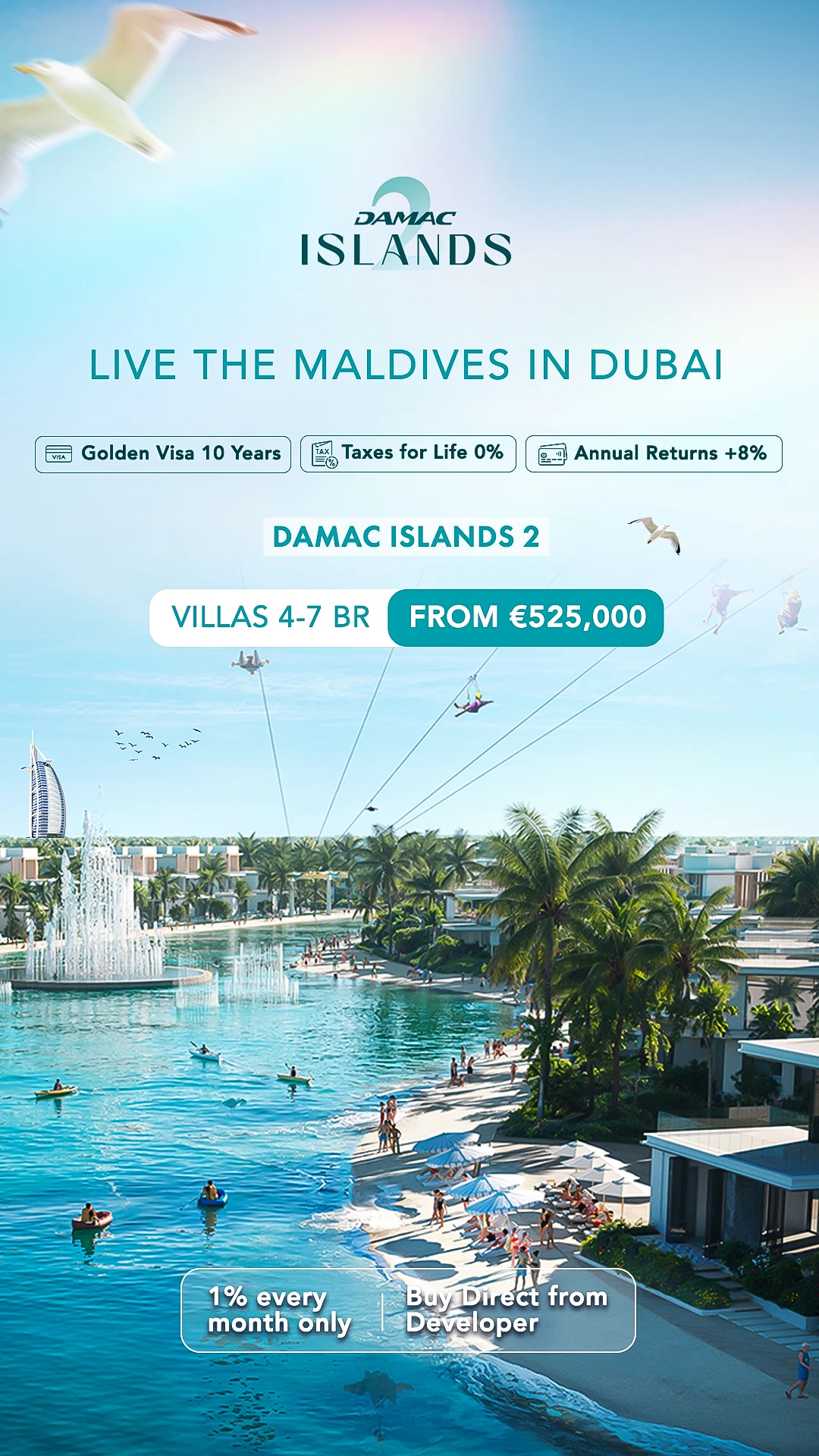 Story format ad 2: Waterfront lifestyle vertical